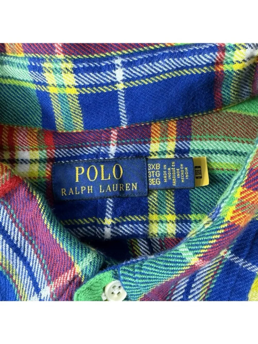 Polo Ralph Lauren Plaid Brushed Flannel Shirt Multicolor Men’s Size 3XB